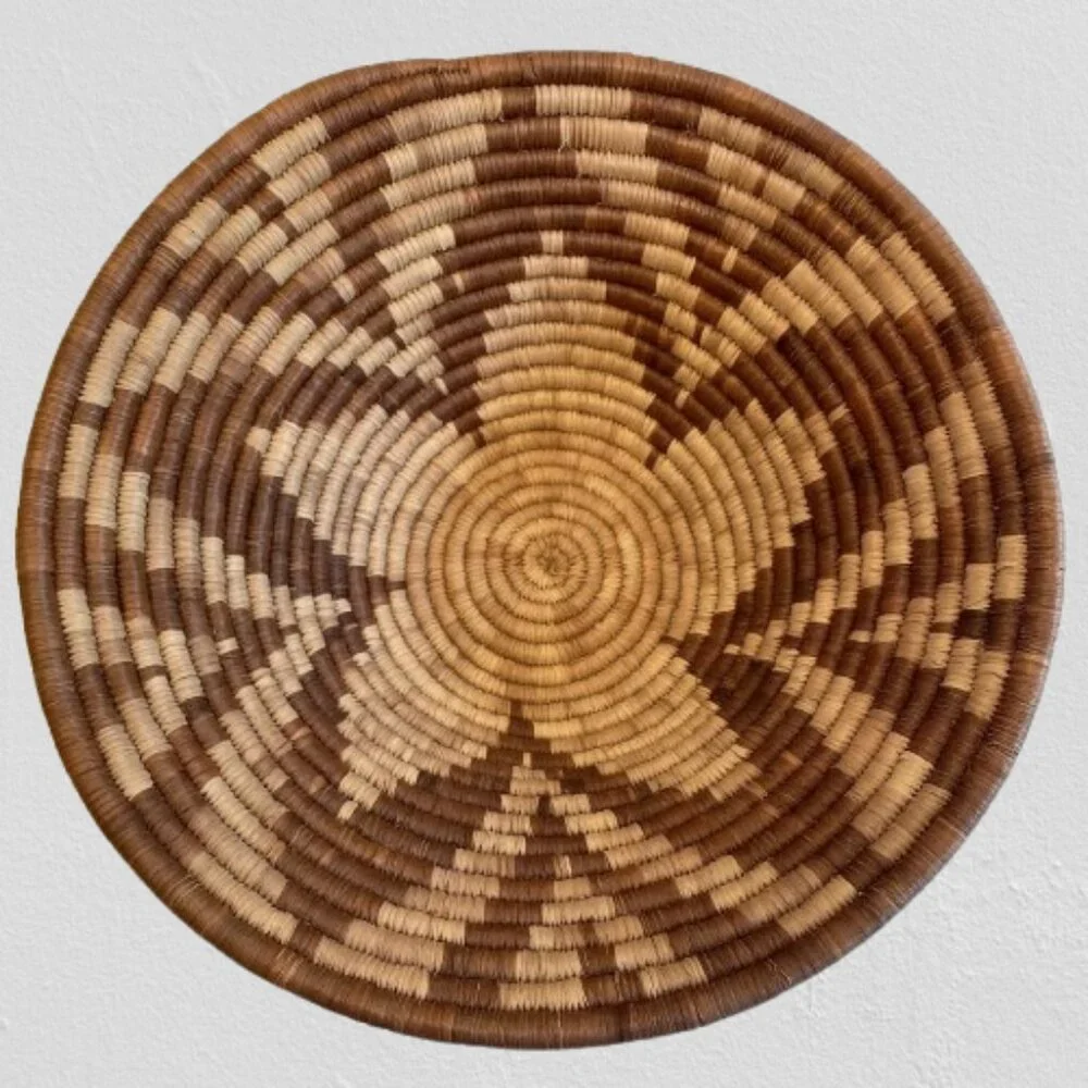 Coiled Vintage Bowl Basket Wall Art 11.5